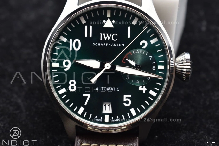 Brown IW500901 on Big Edition Real Strap A Pilot Best HighQuality ZF 524 Leather 0331